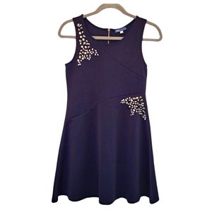 Truly Me Blue Rhinestone Embellished Sleeveless Party Dress Size 14